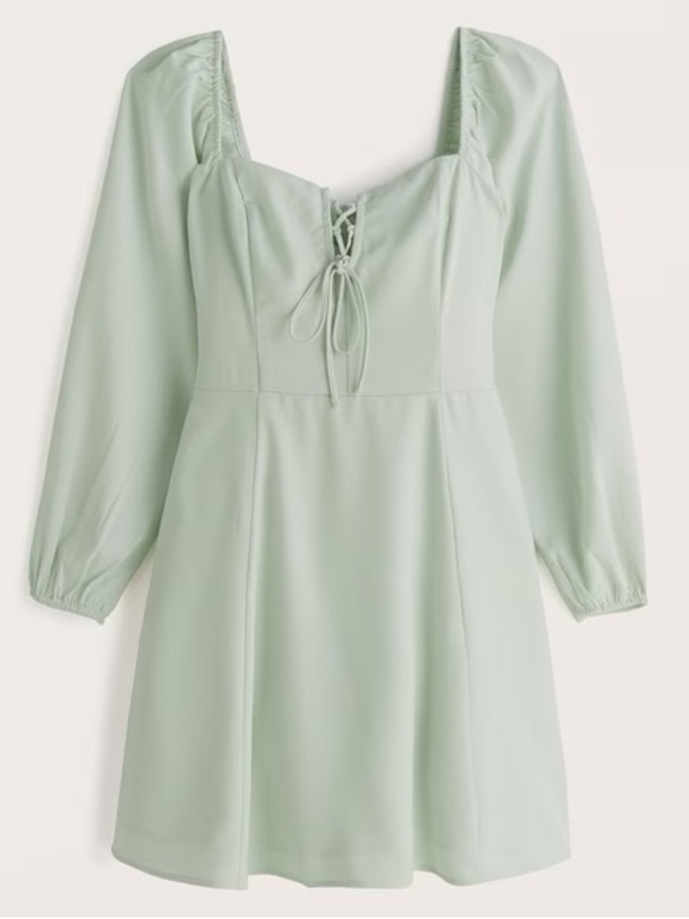 NWT A&F Long-Sleeve Lace-Up Flirty
Mini Dress SP